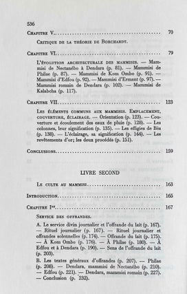 Les mammisis des temples égyptiens