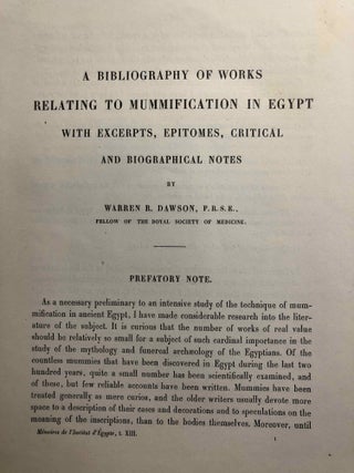 A Bibliography of Works Relating to Mummification in Egypt. With excerpts, epitomes, critical and biographical notes.[newline]M2007-04.jpg