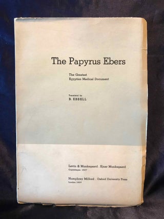 Item #M2030 The Papyrus Ebers. The greatest Egyptian medical document. EBBELL Bendix[newline]M2030.jpg