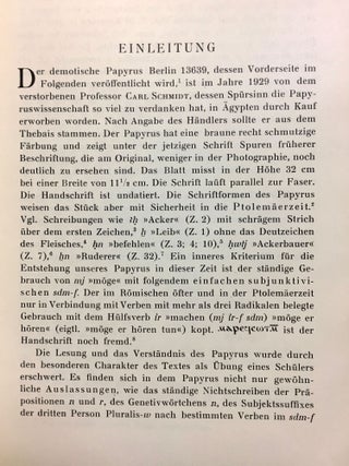 Eine ägyptische Schulübung in demotischer Schrift
