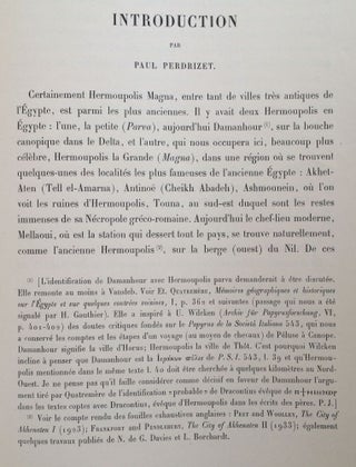 Rapport sur les fouilles d’Hermoupolis ouest (Touna el-Gebel)
