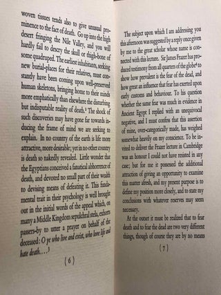 The Attitude of the Ancient Egyptians to Death & the Dead (The Frazer Lecture for 1935: Delivered in the University of Cambridge, 14th of May 1935)[newline]M2065a-03.jpg