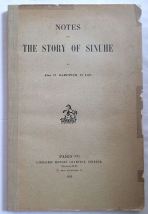 Item #M2067b Notes on the Story of Sinuhe. GARDINER Alan Henderson[newline]M2067b.jpg