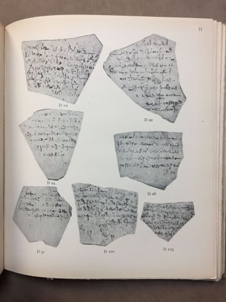 Theban Ostraca. Part I: Hieratic Texts, by Allan H. Gardiner. Part II: Demotic texts, by Herbert Thompson. Part III: Greek texts, by J.G. Milne. Part IV: Coptic texts, by Herbert Thompson.. Edited from the originals, now mainly in the Ontario Museum of Archaeology, Toronto and the Bodleian Library, Oxford. University of Toronto Studies.[newline]M2069a-21.jpg