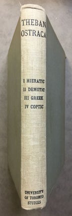Item #M2069a Theban Ostraca. Part I: Hieratic Texts, by Allan H. Gardiner. Part II: Demotic...[newline]M2069a.jpg