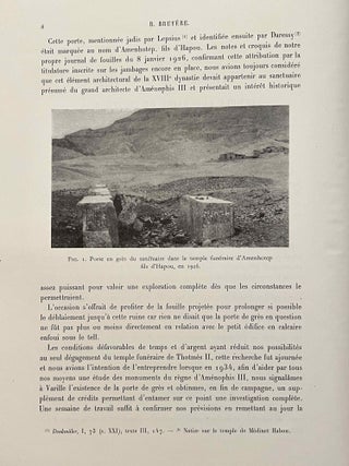 Rapport sur les fouilles de Deir el-Medineh (1926). Sondage au temple funéraire de Thoutmès II.[newline]M2072a-05.jpeg