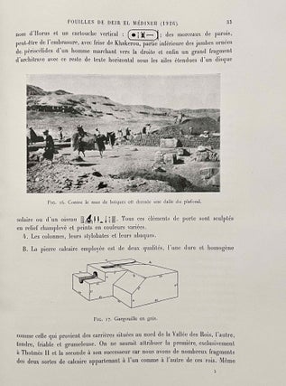 Rapport sur les fouilles de Deir el-Medineh (1926). Sondage au temple funéraire de Thoutmès II.[newline]M2072a-08.jpeg