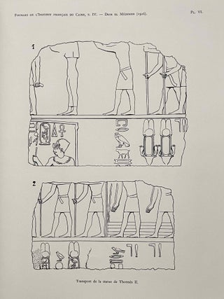 Rapport sur les fouilles de Deir el-Medineh (1926). Sondage au temple funéraire de Thoutmès II.[newline]M2072a-11.jpeg