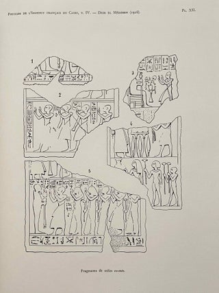 Rapport sur les fouilles de Deir el-Medineh (1926). Sondage au temple funéraire de Thoutmès II.[newline]M2072a-12.jpeg