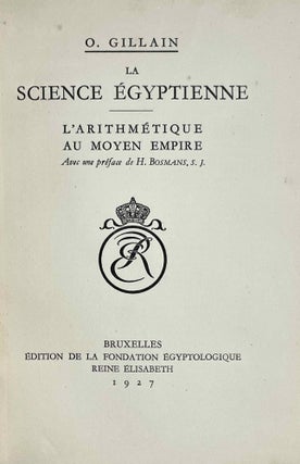 La science égyptienne. L’arithmétique au Moyen Empire.[newline]M2081c-02.jpeg