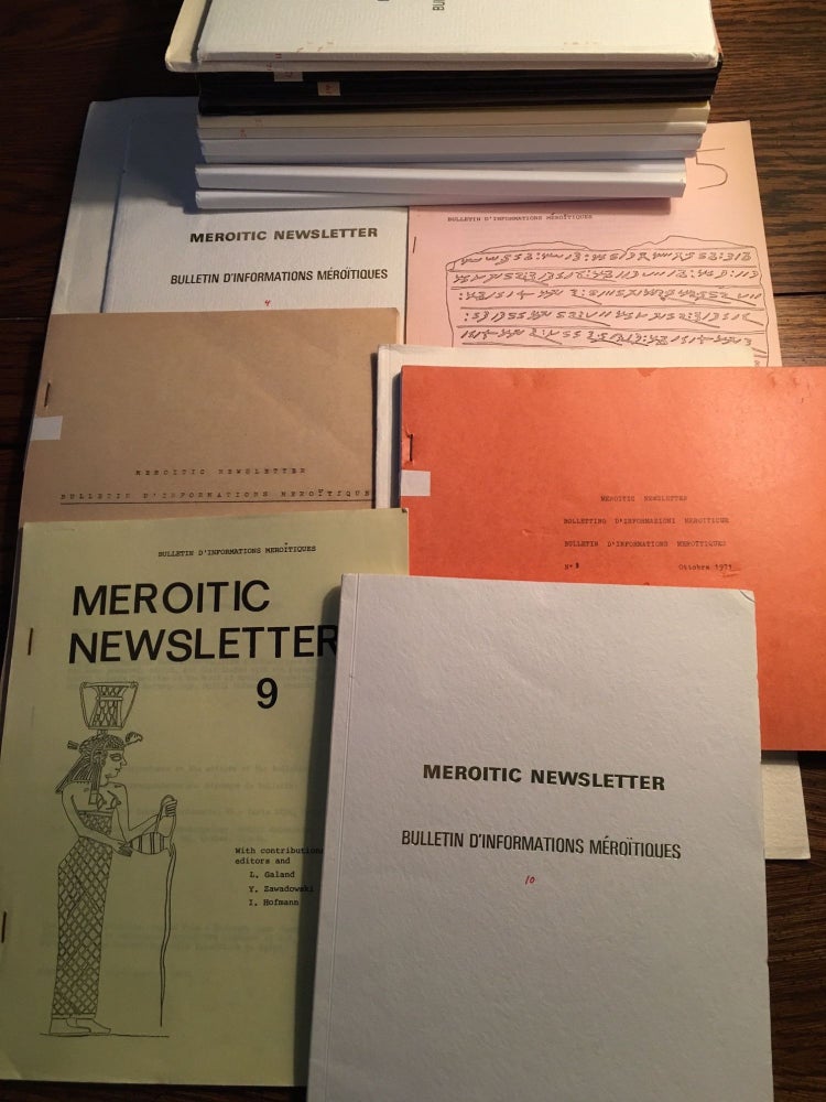 Item #M2086 Groupe d’Etudes Méroïtiques de Paris (Meroitic Newsletter), Volumes 3-15, 18, 21, 25-30 (1969-2003). AAE - Journal - Set.[newline]M2086.jpg