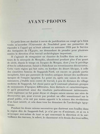 Douze ans de fouilles dans la n&eacute;cropole memphite. 1924-1936.