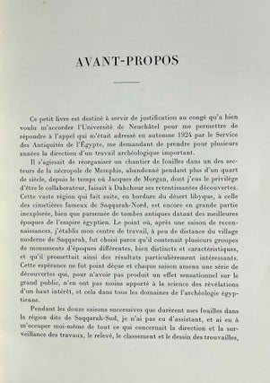 Douze ans de fouilles dans la nécropole memphite. 1924-1936.