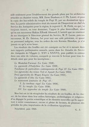 Douze ans de fouilles dans la nécropole memphite. 1924-1936.