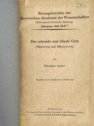 Der sehende und der blinde Gott (Mhntj-irtj und Mhntj-n-irtj)