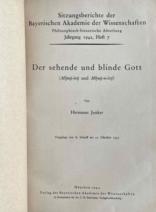 Der sehende und der blinde Gott (Mhntj-irtj und Mhntj-n-irtj)