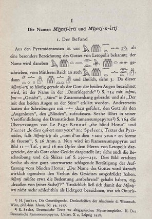 Der sehende und der blinde Gott (Mhntj-irtj und Mhntj-n-irtj)