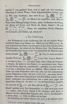 Der sehende und der blinde Gott (Mhntj-irtj und Mhntj-n-irtj)