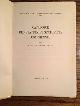 Ny-Carlsberg Glyptotek. Catalogue des statues et statuettes égyptiennes.[newline]M2138a-02.jpg