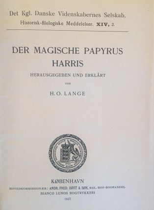 Der magische Papyrus Harris