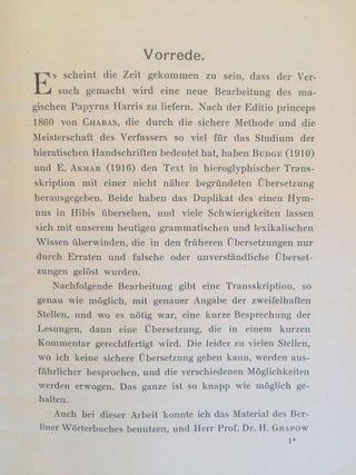 Der magische Papyrus Harris