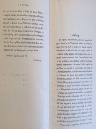 Der magische Papyrus Harris