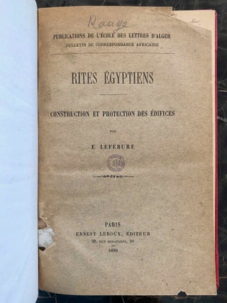 Rites égyptiens. Construction et protection des édifices.[newline]M2150-02.jpg