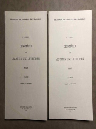 Item #M2161c Denkmäler aus Aegypten und Aethiopien. Text volumes I to V, plates volumes I to XII...