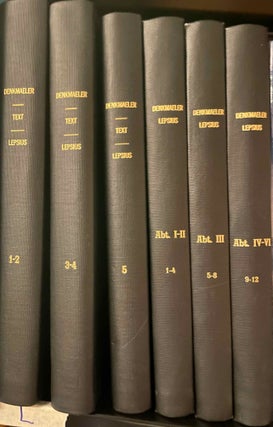 Item #M2161n Denkmäler aus Aegypten und Aethiopien. Text volumes I to V, plates volumes I to XII...