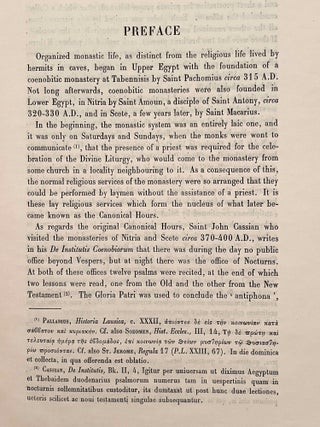 The Horologion of the Egyptian Church. Coptic and Arabic text from a mediaeval manuscript. Translated and annotated by O.H.E. KHS-BURMESTER.