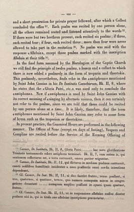 The Horologion of the Egyptian Church. Coptic and Arabic text from a mediaeval manuscript. Translated and annotated by O.H.E. KHS-BURMESTER.