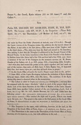 The Horologion of the Egyptian Church. Coptic and Arabic text from a mediaeval manuscript. Translated and annotated by O.H.E. KHS-BURMESTER.