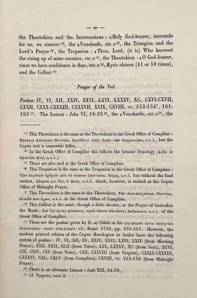 The Horologion of the Egyptian Church. Coptic and Arabic text from a mediaeval manuscript. Translated and annotated by O.H.E. KHS-BURMESTER.