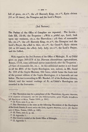 The Horologion of the Egyptian Church. Coptic and Arabic text from a mediaeval manuscript. Translated and annotated by O.H.E. KHS-BURMESTER.