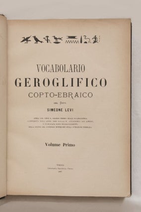 Vocabolario geroglifico copto-ebraico. Vol. I to VIII (complete set)[newline]M2169-02.jpg
