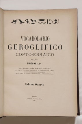 Vocabolario geroglifico copto-ebraico. Vol. I to VIII (complete set)[newline]M2169-04.jpg