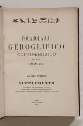Vocabolario geroglifico copto-ebraico. Vol. I to VIII (complete set)[newline]M2169-06.jpg