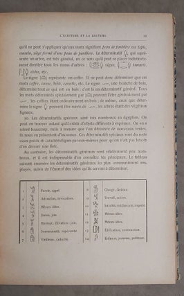 Manuel de la langue égyptienne. Grammaire, tableau des hieroglyphes, textes & glossaire.[newline]M2176-05.jpeg