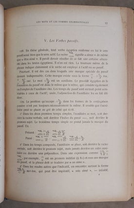 Manuel de la langue égyptienne. Grammaire, tableau des hieroglyphes, textes & glossaire.[newline]M2176-07.jpeg