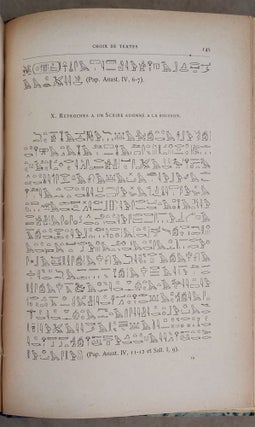 Manuel de la langue égyptienne. Grammaire, tableau des hieroglyphes, textes & glossaire.[newline]M2176-08.jpeg