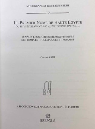 Le Premier Nome de Haute-Egypte du IIIe siècle avant J.-C. au VIIe siècle après J.-C. d'après les sources hiéroglyphiques des temples ptolémaïques et romains[newline]M2181a-01.jpg