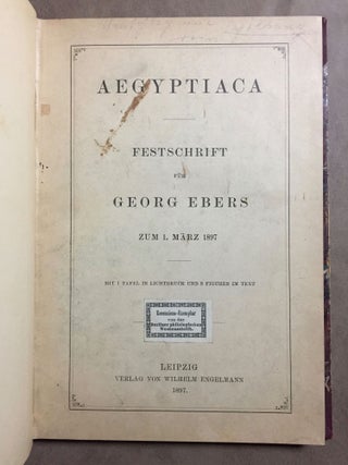Aegyptiaca. Festschrift Georg Ebers[newline]M2189-03.jpg