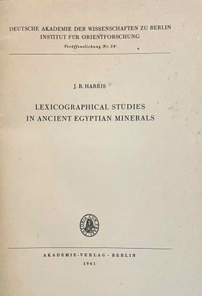 Lexicographical studies in ancient Egyptian minerals[newline]M2192a-03.jpeg