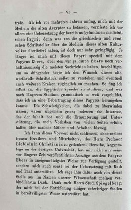 Papyros Ebers. Das älteste Buch über Heilkunde. Aus dem Aegyptischen zum erstenmal vollständig übersetzt.[newline]M2196-04.jpeg