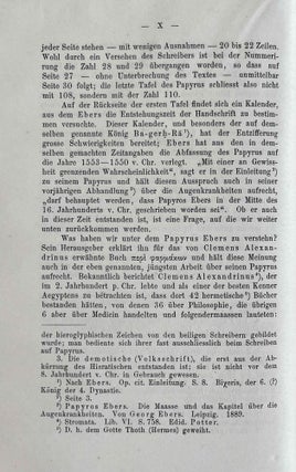 Papyros Ebers. Das älteste Buch über Heilkunde. Aus dem Aegyptischen zum erstenmal vollständig übersetzt.[newline]M2196-08.jpeg