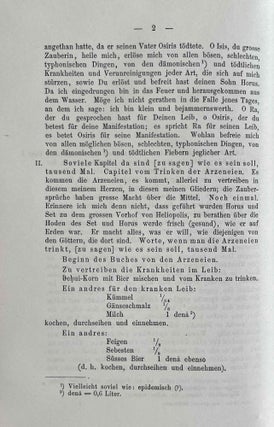 Papyros Ebers. Das älteste Buch über Heilkunde. Aus dem Aegyptischen zum erstenmal vollständig übersetzt.[newline]M2196-11.jpeg