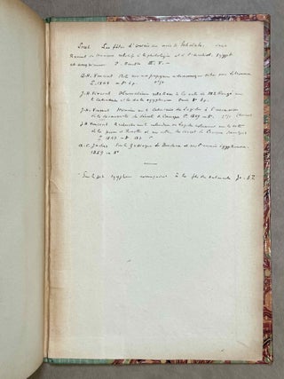 Etudes sur le calendrier égyptien. Dates calendériques au point de vue de l’histoire de la civilisation.
