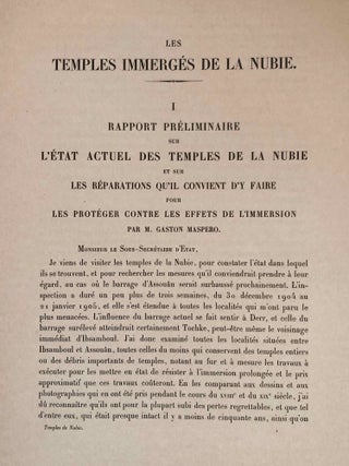 Rapports relatifs à la consolidation des temples. 1e, 2e, 3e & 4e livraison (complete set)