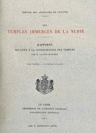 Rapports relatifs à la consolidation des temples. 1e, 2e, 3e & 4e livraison (complete set)[newline]M2213b-30.jpeg