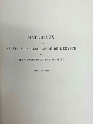 Mat&eacute;riaux pour servir &agrave; la g&eacute;ographie de l&rsquo;&Eacute;gypte. Premi&egrave;re s&eacute;rie. Fasc. 1 & 2 (complete set)[newline]M2217b-02.jpeg